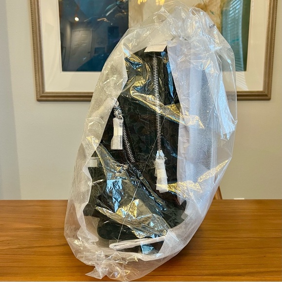 COACH Denim $550 Tag, New Charter Signature Black Denim Backpack - Picture 6 of 8